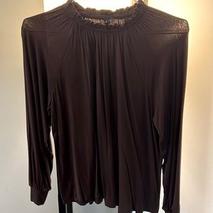 Ann Taylor brown long sleeve T-shirt